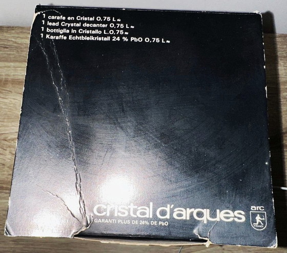 Image 1 of Cristal d'Arques 27cm Maintenon model decanter in its original box