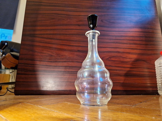 Set of 3 glasses and carafe with stopper, designed by Josef Hoffmann around 1925, manufactured by J. & L. (photo 14 of 16)