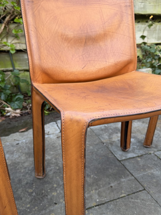 Image 1 of Cassina cab 412 brown, set of 3