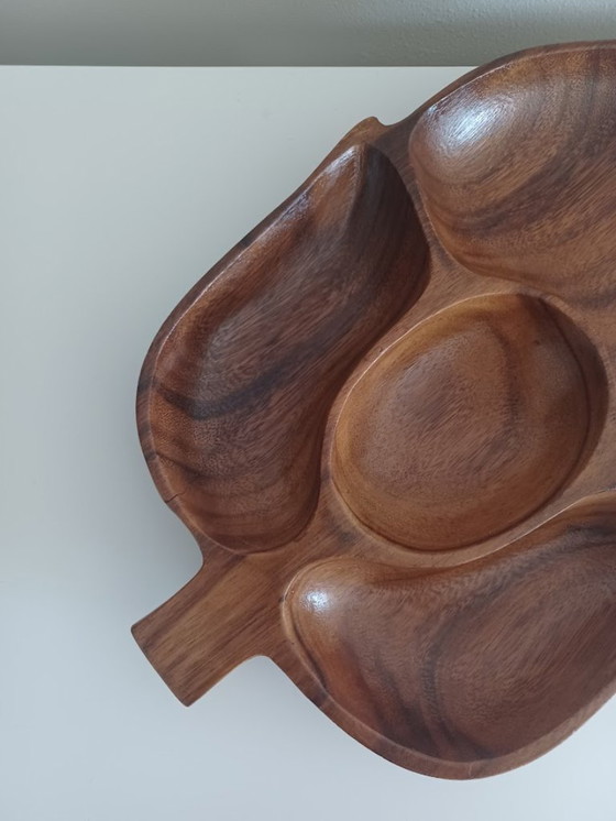 Image 1 of Ciotola in legno vintage. Metà del secolo scorso. Bois des Iles. Realizzata a mano.