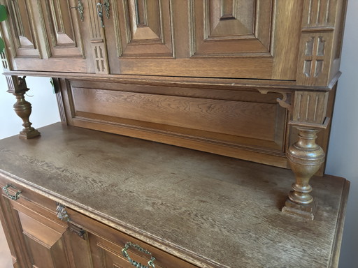 Armoire ancienne en chêne – wandkast, Wood, Metal (photo 2 of 5)