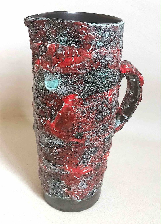 Image 1 of Vallauris Fettlava-Krug, Höhe 28,6 cm