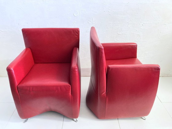 Image 1 of 2 poltrone postmoderne modello Caprichair design Hannes Wettstein per Baleri 1990