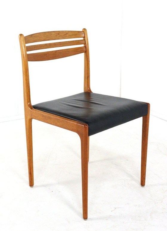 Image 1 of Ensemble de 5 + 1 chaises vintage danoises