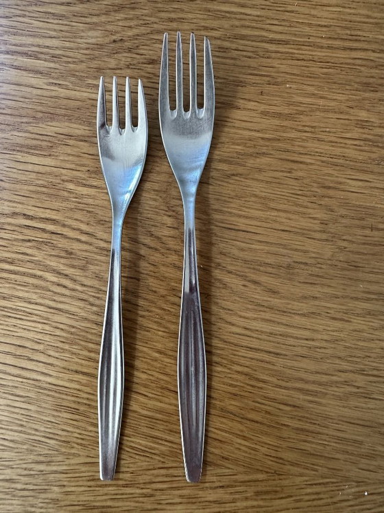 Beautiful vintage WMF Palma cutlery set (1970s, Cromargan) – Metal (photo 5 of 11)