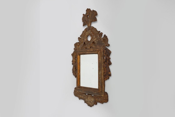 Image 1 of Italian Renaissance–Baroque Carved Wood Mirror, 17th Century