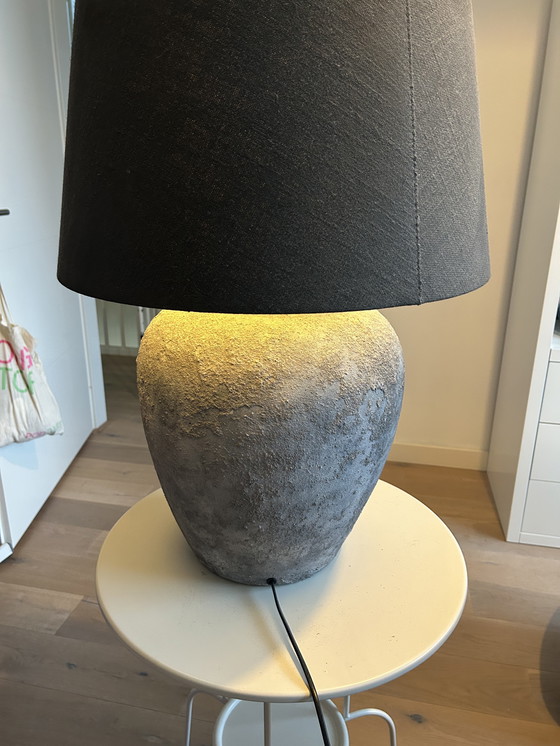 Image 1 of Concrete look table lamp including lampshade