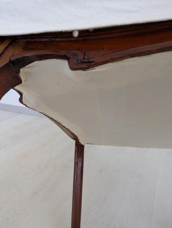 Image 1 of Art Nouveau - Sessel (2) - Holz, Stoff