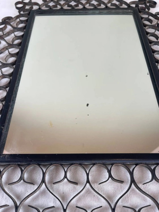 Specchio in ferro battuto Chaty Vallauris – Iron, Mid Century Modern (photo 2 of 16)