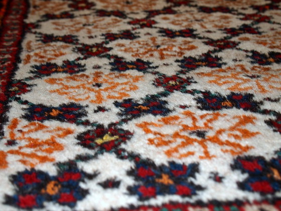Image 1 of Handmade vintage Persian Hamadan runner 2.6' x 6.8' (80cm x 207cm) 1960s - 1C378
