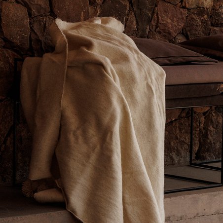 Le Souks Crème plaid 200x300