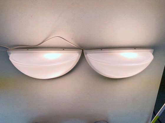 Image 1 of Deux appliques murales de Glashütte Limburg, design des années 1970/80