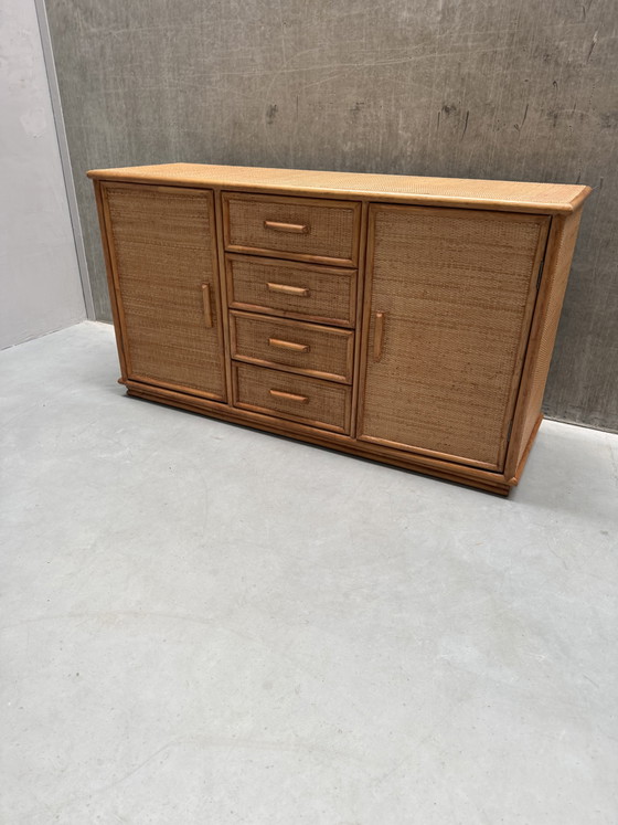 Credenza Vintage in Bambù e Rattan – Anni '70 – Credenze, Bamboo (photo 2 of 11)