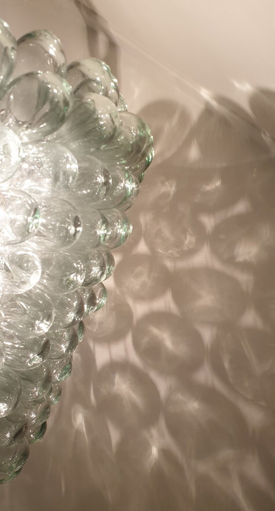 Image 1 of Suspension vintage en verre de Murano motif raisin XL