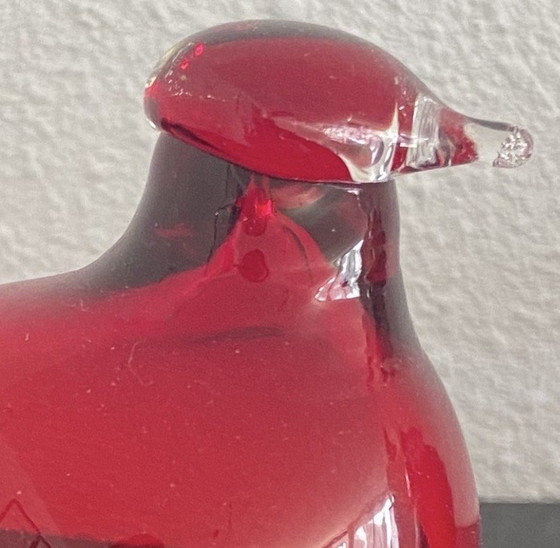 Image 1 of Oiva Toikka Iittala rood