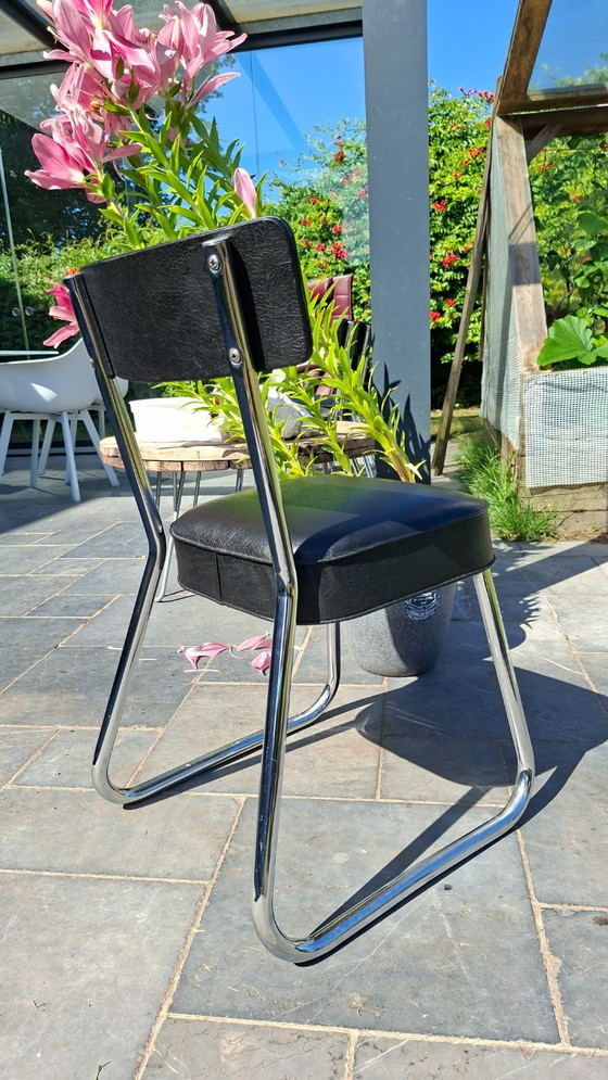 Mid Century Bauhaus Style Chairs – Eetkamerstoelen, Skai (photo 8 of 16)