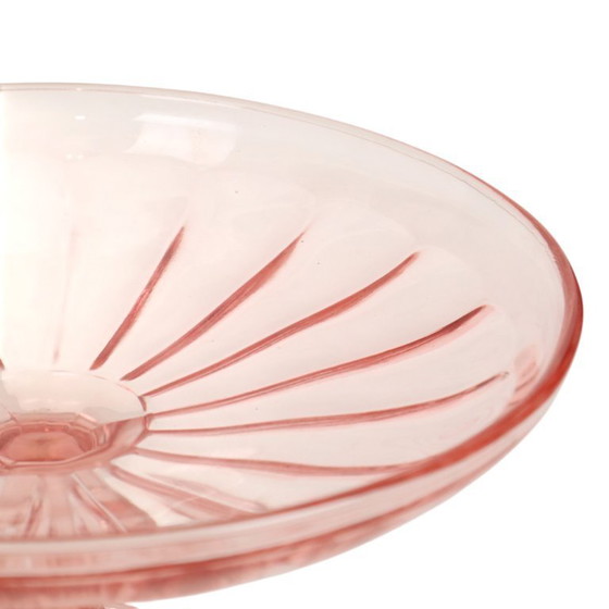 Image 1 of Art Deco Pink Fruit Bowl Rosaline