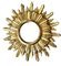 Vintage French Giltwood Sunburst Wall Mirror, 1950s (photo 7 of 10)