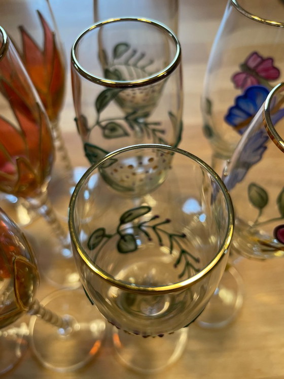 Juego exclusivo de Paul Nagel, serie Tiffany, 11 copas de champán. – Vasos y jarras, Glass (photo 10 of 14)