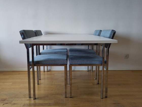 Pastoe TU30 cromo extensible Mesa de comedor – Mesas de comedor, Metal (photo 7 of 15)