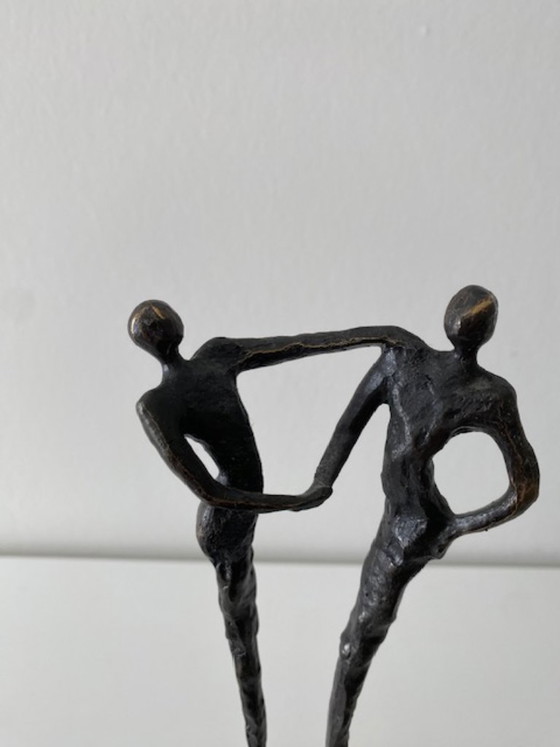Image 1 of Bronzeskulptur „Danke“ Corry Ammerlaan 31 cm hoch!