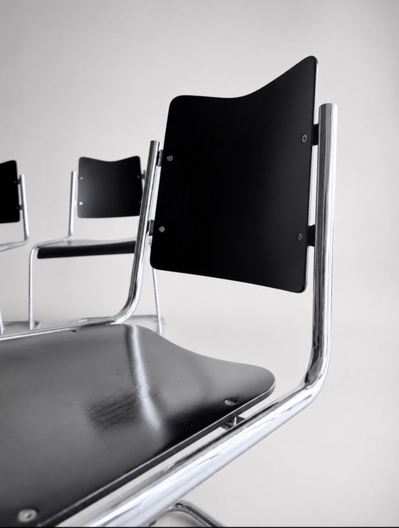 Image 1 of Set of 4 Vintage Tecta B11 Cantilever Chairs, Jean Prouve