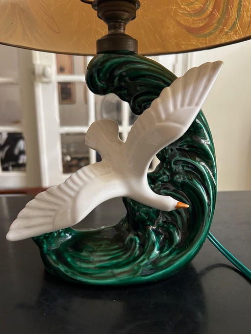 Oiseau 1950 ceramic lamp