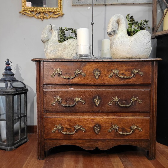 Image 1 of Pariser Kommode, französische Eiche, Louis XV, um 1780 – Frankreich