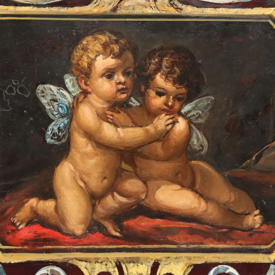 Image 1 of Cabecero de hierro lacado en negro