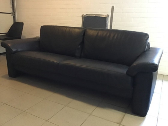 Image 1 of Se vende: Sofá de cuero negro De Sede