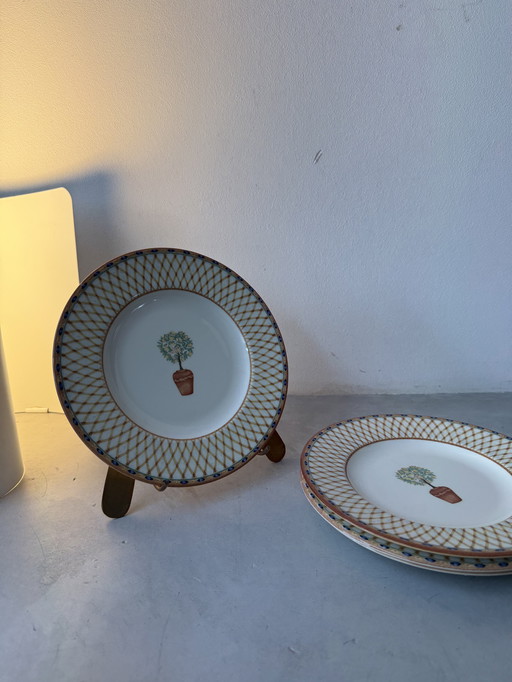 Set of 4 Lemon Tree breakfast plates – Tesco Home – England