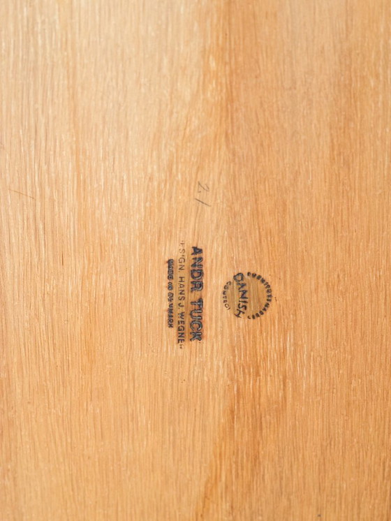 Image 1 of Scandinavian Oak Bar Trolley by Hans Wegner for Andreas Tuck, Mid Century