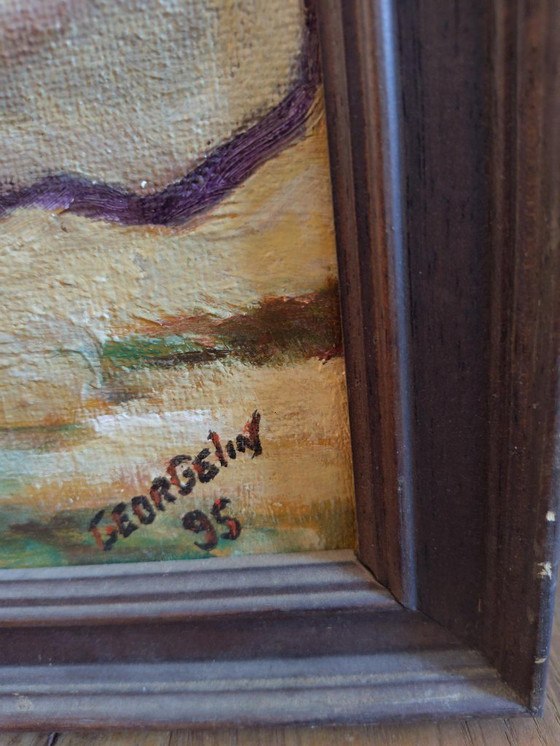 Image 1 of Simbiosi" di Georgelin, olio su tavola, artista francese di Morvan