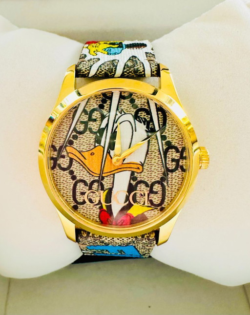 Orologio unisex Gucci G-Timeless YA1264167 Paperino PVD oro 38 mm