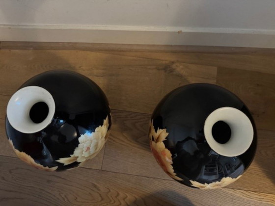 Image 1 of Two Pols Potten Wheat Straw vases