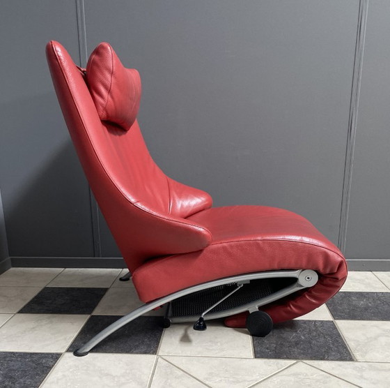 Image 1 of Fauteuil relax pliable rouge de Stefan Heiliger modèle Solo 699 pour WK Wohnen