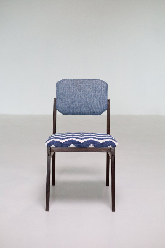 Image 1 of Set di sei sedie da pranzo italiane di metà secolo, anni '60