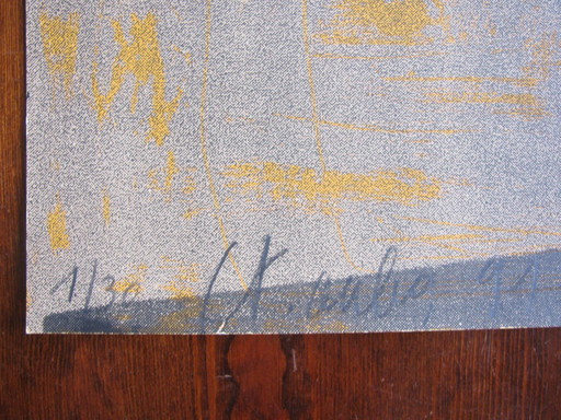 TOUBA, 'Antiko moderne', litografia di grandissime dimensioni, prima copia!