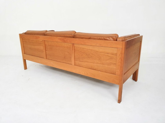 Image 1 of Borge Mogensen per il divano Fredericia "2343" in pelle cognac, Danimarca anni '60
