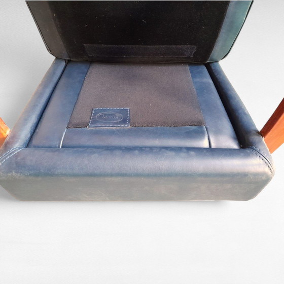 Image 1 of Italiaans Design Baxter Fauteuil, Petrol Groen Leer