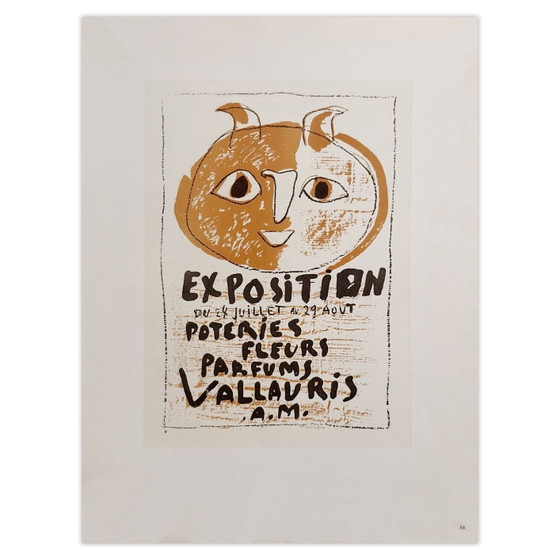 Image 1 of Pablo PICASSO AF 1948 - Poteries Fleurs Parfums III-poster 1959