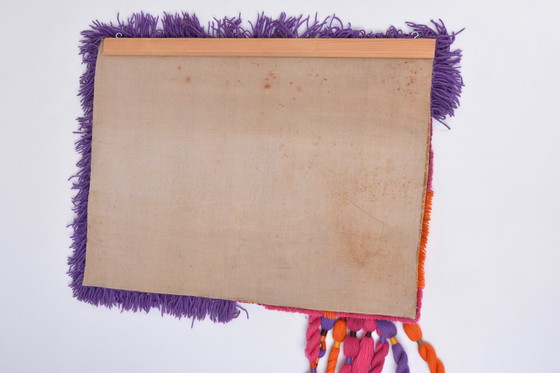 Image 1 of Bunter Wandteppich eines deutschen Künstlers aus den 1970er Jahren von Ewald Kröner für Schloss Hackhausen