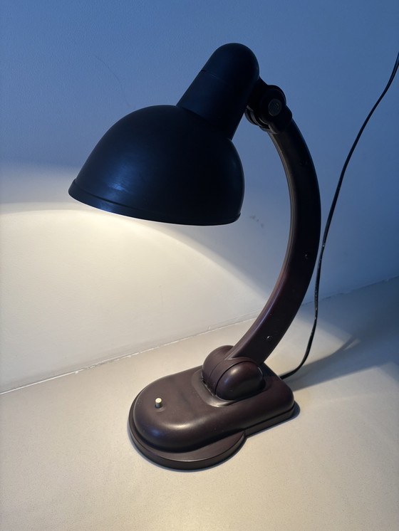 Image 1 of Lámpara de mesa Sigma de baquelita de Christian Dell para Heinrich Römmler, 1940