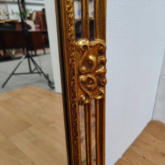 Image 1 of Miroir de cheminée DeKnudt style Hollywood Regency, taille XXL