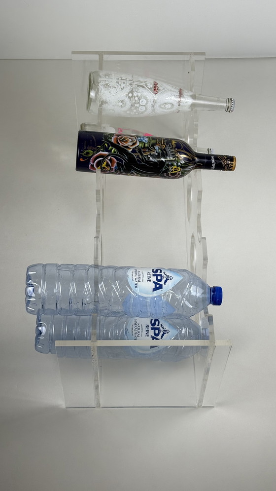 Image 1 of Portabottiglie vintage in plexiglass lucite Space Age