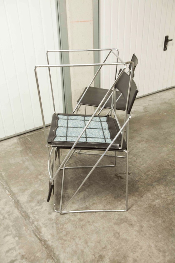 Image 1 of Minimalistischer X-Line-Stuhl von Niels Jordan Haugesen