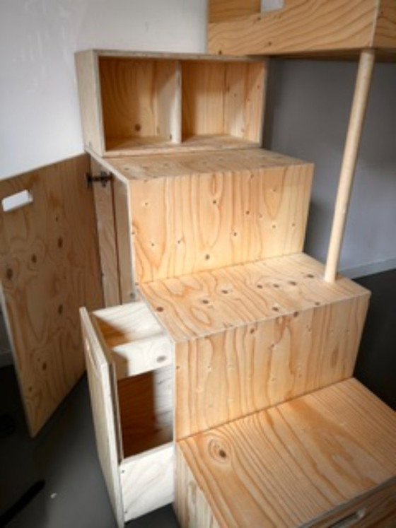 Alles in één: Prachtige hoogslaper met slimme kasten – Eenpersoonsbedden, Wood (photo 7 of 14)