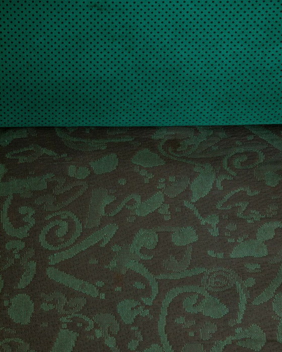 Image 1 of Sofa in groen fluweel van Maurizio Salvato voor Saporiti, 1980