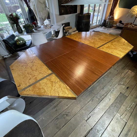 Table de salle à manger vintage Hollywood Regency par Jean-Claude Mahey, 1970 – Tables de salle à manger (photo 12 of 20)