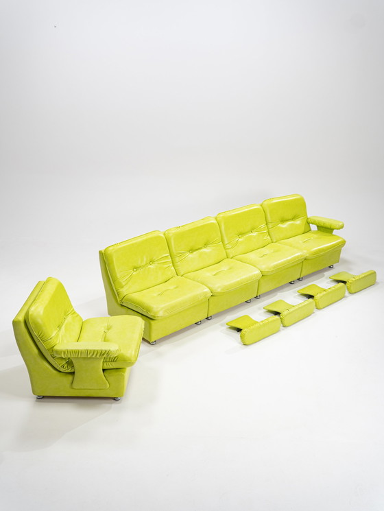 Image 1 of Set di divano e poltrone modulari, Germania Ovest, anni '70